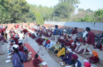Students along with teachers taking “langar” to follow the pathways of Guruji called “vand shako” (share your meal)
