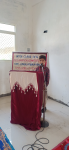 Student participating in Declamation Contest.